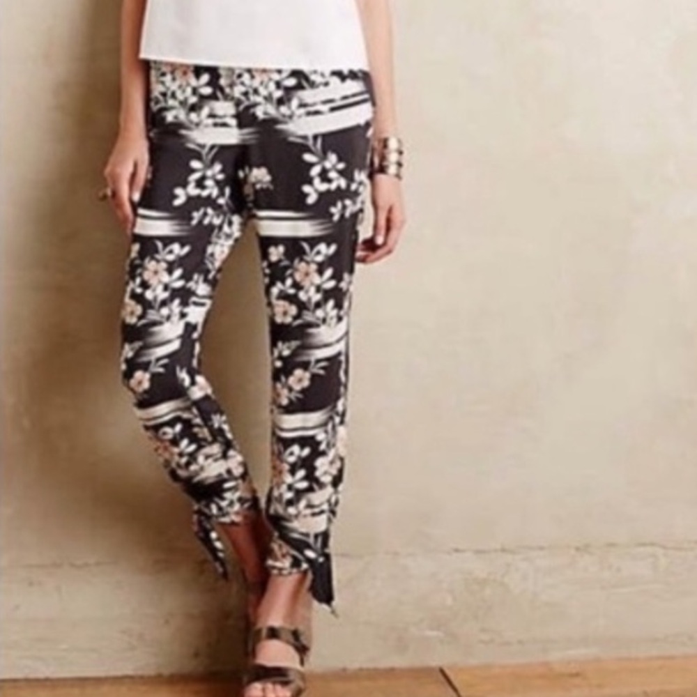 Anthropologie Elevenses Wildflower joggers NWT size S